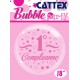 Palloncini Bubble Trasparenti Con Stampa Primo Compleanno In Rosa by Cattex