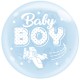 Sky Blue 24 Inch Bubble Balloons Baby Boy Plane