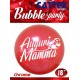 Cattex - Palloncini Bubble Rosso Chrome Da 18 Pollici Con Stampa Auguri Mamma
