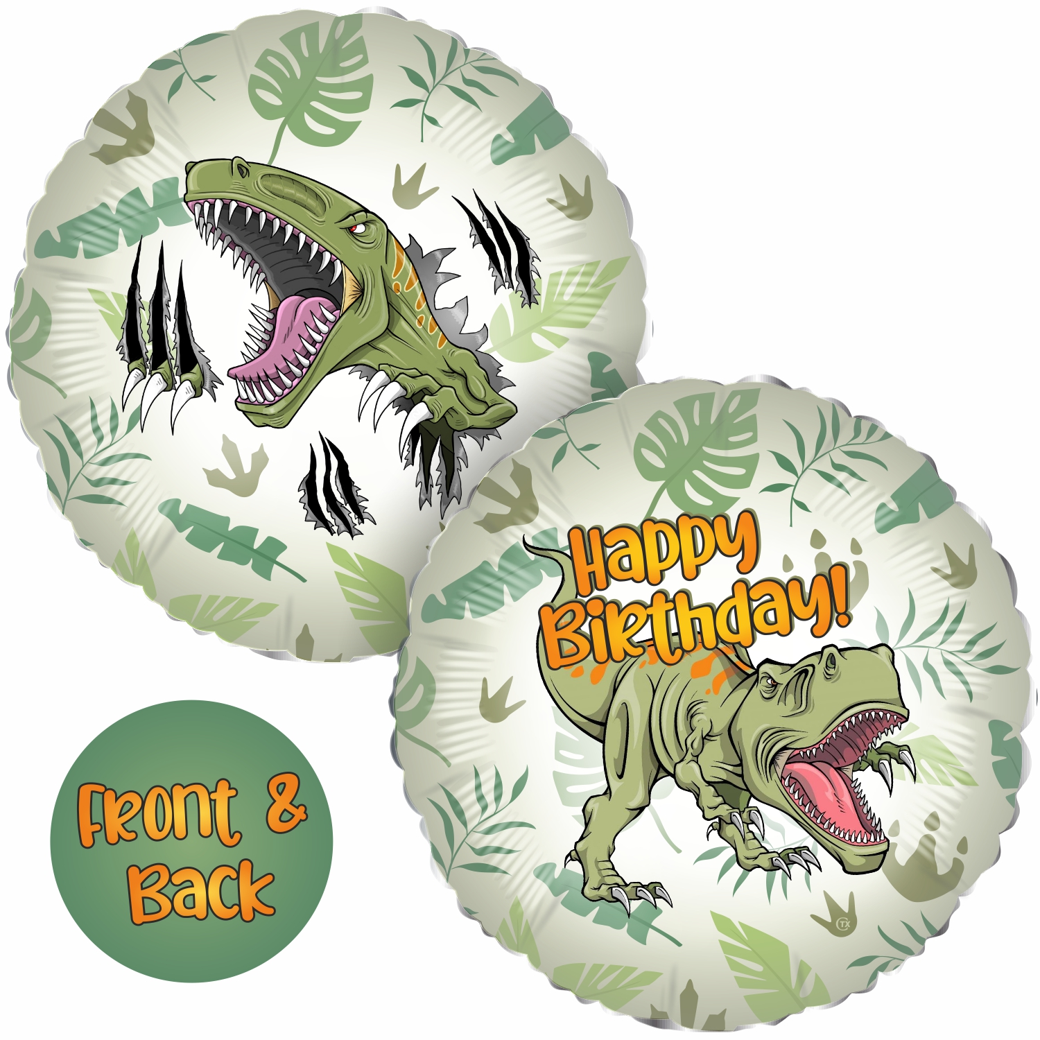 Palloncini Mylar Jurassic Party Dinosauri (18”)