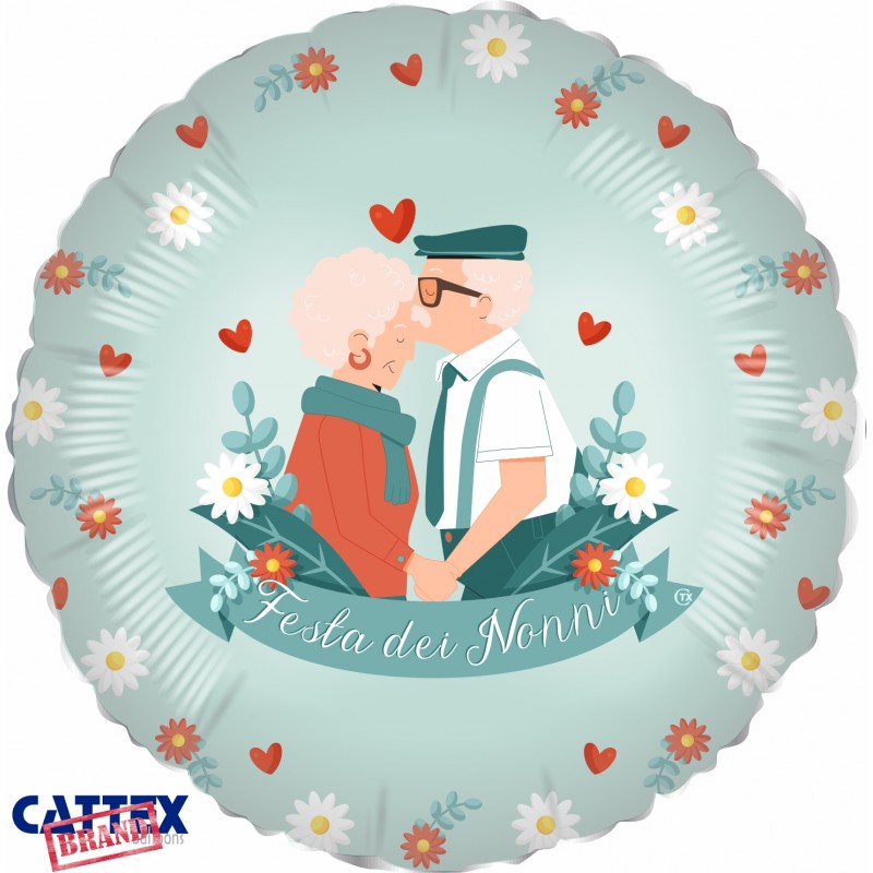 Cattex - Palloncini Mylar Festa dei Nonni (18”)