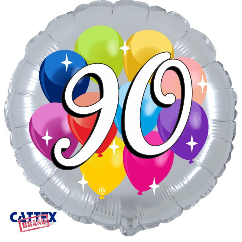 Cattex - Palloncini Mylar 90 anni Party (18”)