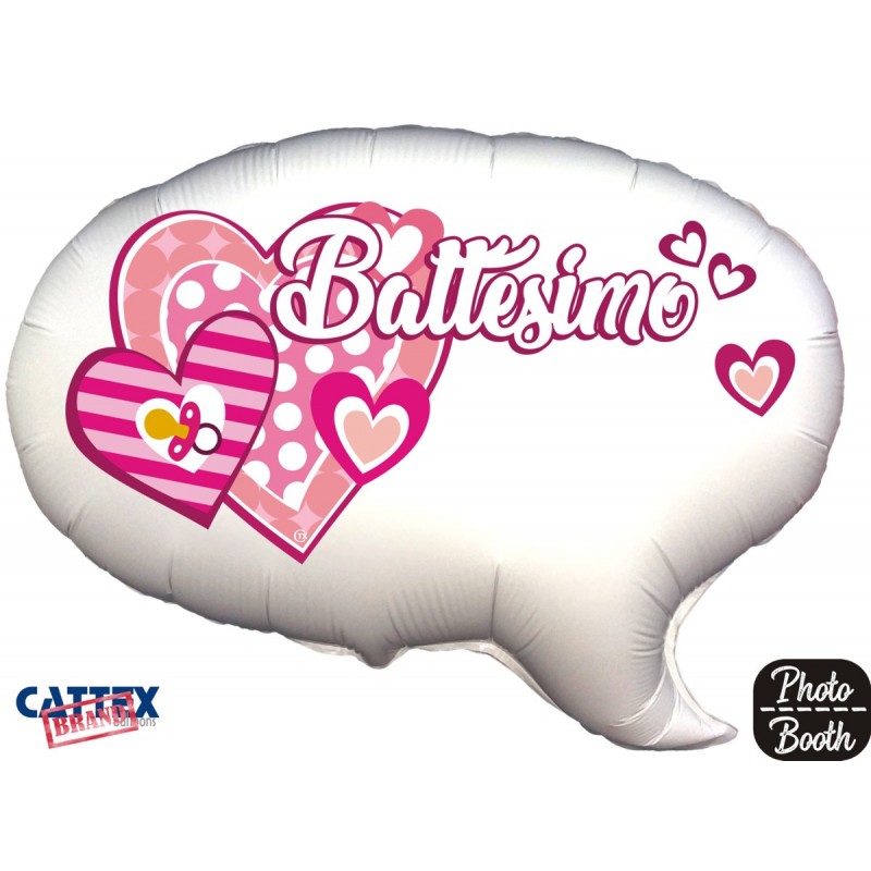 Cattex - Palloncini Mylar Battesimo Bimba (24”)