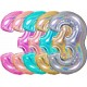 Cattex - Palloncini Mylar Numero 3 Colori Glitter
