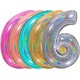 Cattex - Palloncini Mylar Numero 6 Colori Glitter