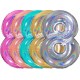 Cattex - Palloncini Mylar Numero 8 Colori Glitter