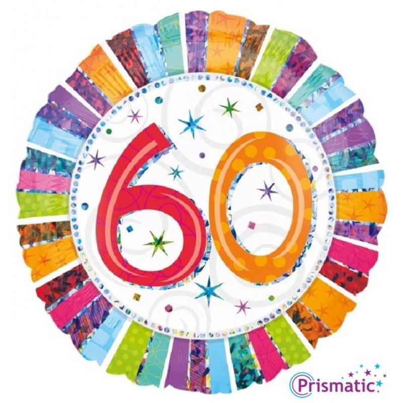 60 Radiant Birthday (18”)(PM/DC305)