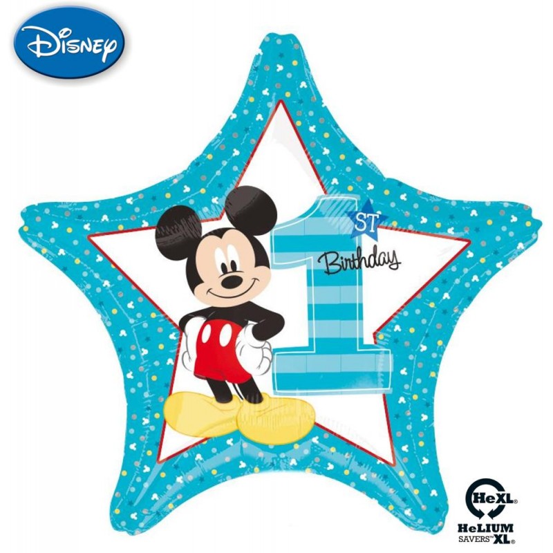 Mickey 1st Birthday Stella HeXL® (20”)
