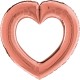 Cattex 41 Inch Heart Shaped Linkable Foil Balloons
