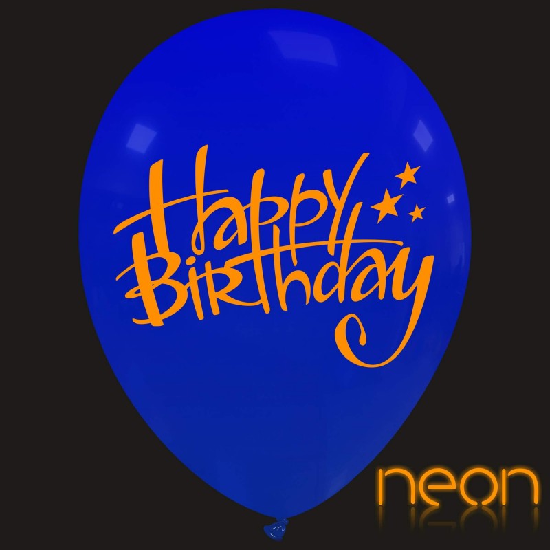 12" Happy Birthday Neon(PT/110DS.C1001N)
