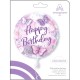 Cattex 18 Inch Happy Birthday Butterflies Foil Balloons