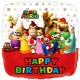 Cattex 18 Inch Happy Birthday Super Mario Foil Balloons