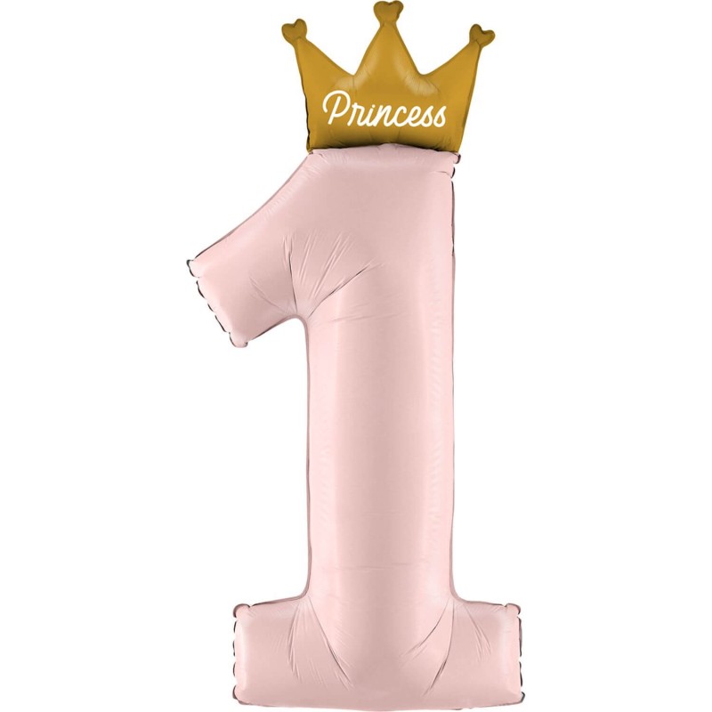 Cattex First Birthday Princess Foil Balloons