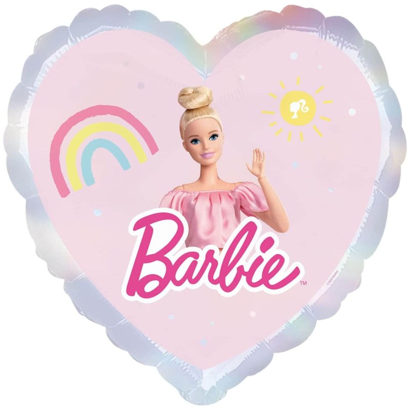Cattex 18 Inch Barbie Heart Shaped Foil Balloons