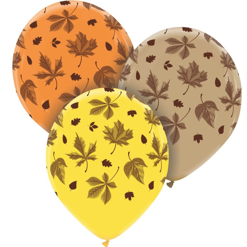 Cattex 12 Inch Autumn Leaves Premium Latex Balloons