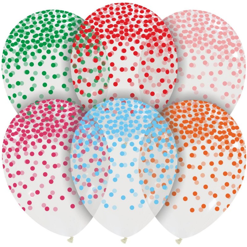 Palloncini Pioggia Di Coriandoli Colorati (100pz)