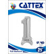 Cattex Palloncini Mylar Numero 1 Con Base Di Sostegno