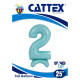 Cattex Palloncini Mylar Numero 2 Con Base Di Sostegno