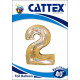 Cattex - Palloncini Mylar Numero 2 Colori Glitter