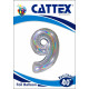 Cattex - Palloncini Mylar Numero 9 Colori Glitter