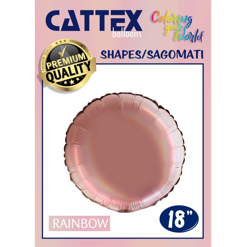 Cattex Platinum Colored 18 Inch Round Foil Balloons