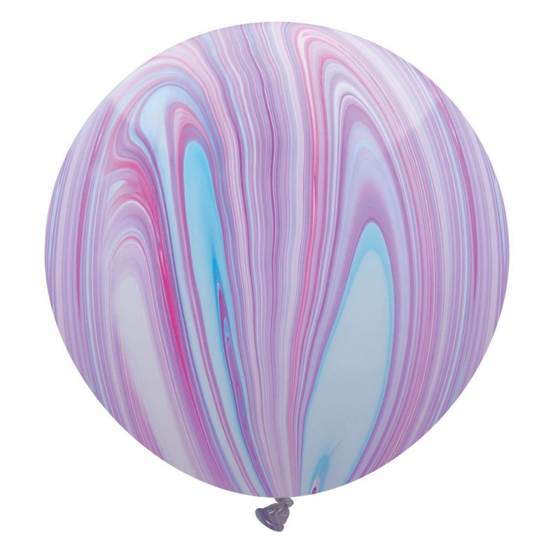 30 Inch Latex Balloons Marbled Colors - Superagate (Cattex)